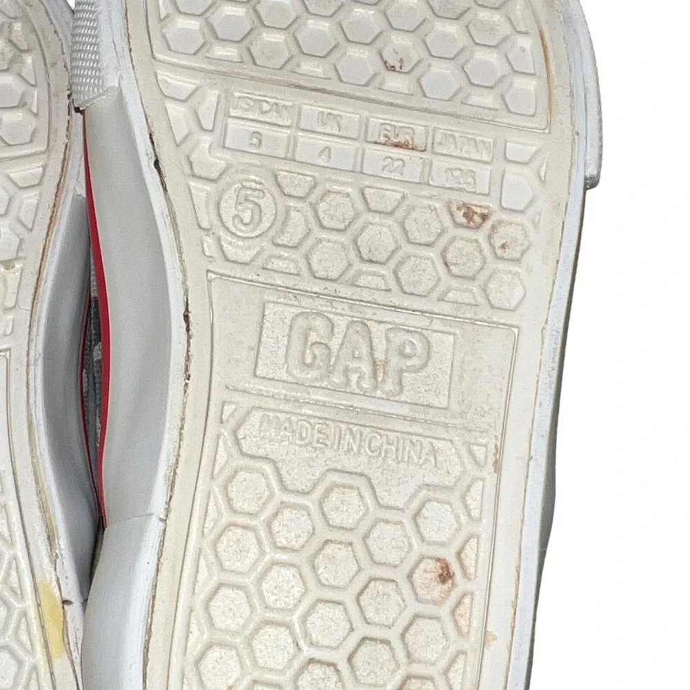 Gap‎ Grey Area Camo Print Shark Shoes Sneakers Toddler 5 Gray Red Slip On